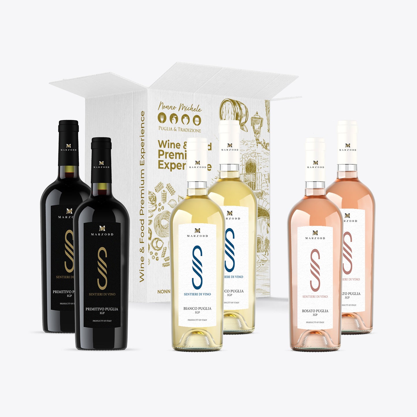 Box Regalo da 6 Vini Puglia 750ml - "I Vini della Murgia"