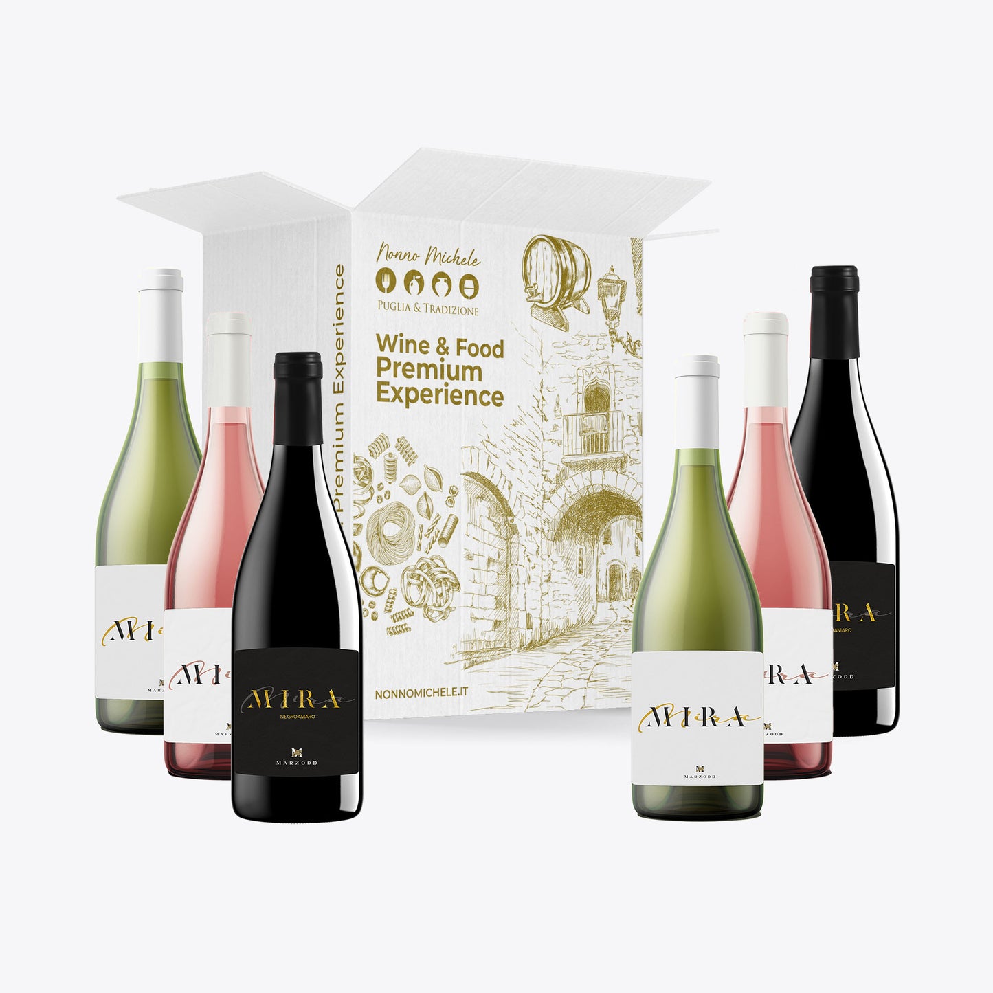 Box Regalo da 6 Vini Puglia 750ml - "I Migliori Vini Italiani"