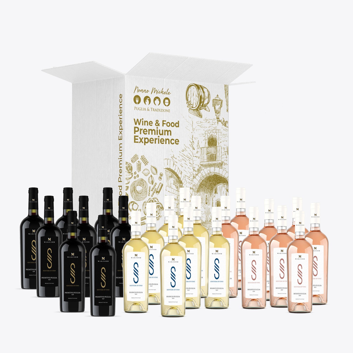 Box Regalo da 24 Vini Puglia 375ml - "Wine Tasting"