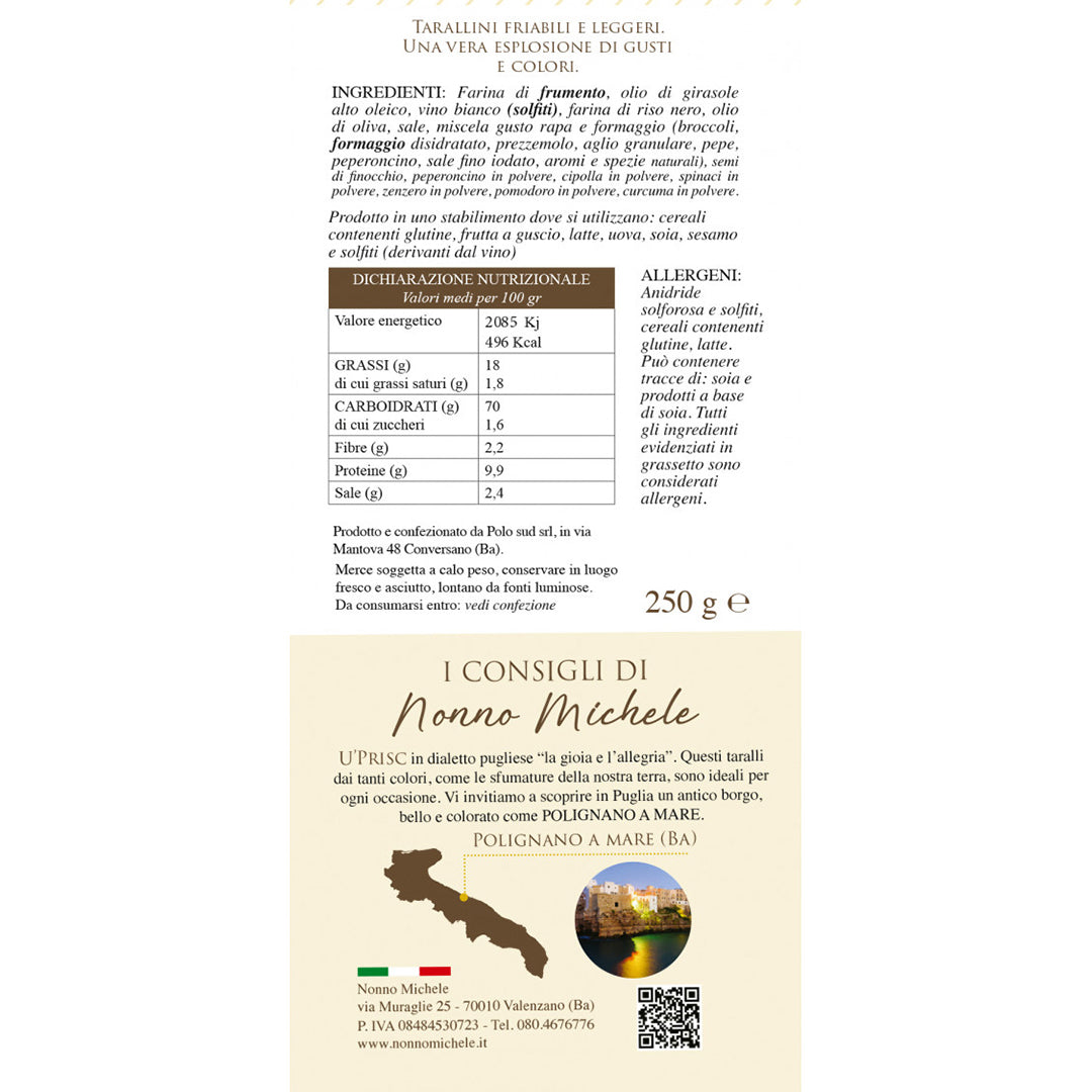 U' Prisc - Tarallini ai Colori di Puglia 250g