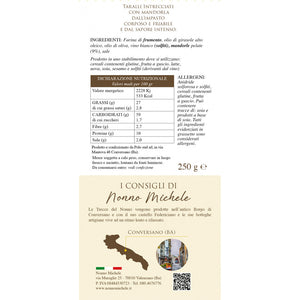 Trecce del Nonno - Tarallo Intrecciato con Mandorla 250g